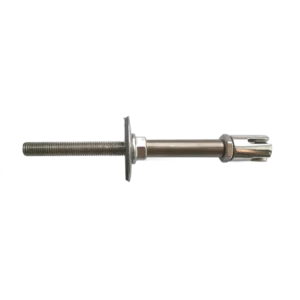 seilhalter m10 mit metrischem gewinde und schaft, kreuzklemme