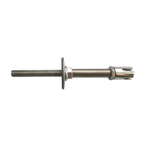 seilhalter m10 mit metrischem gewinde und schaft, kreuzklemme